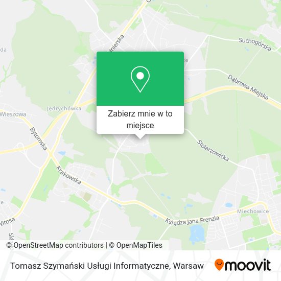 Mapa Tomasz Szymański Usługi Informatyczne