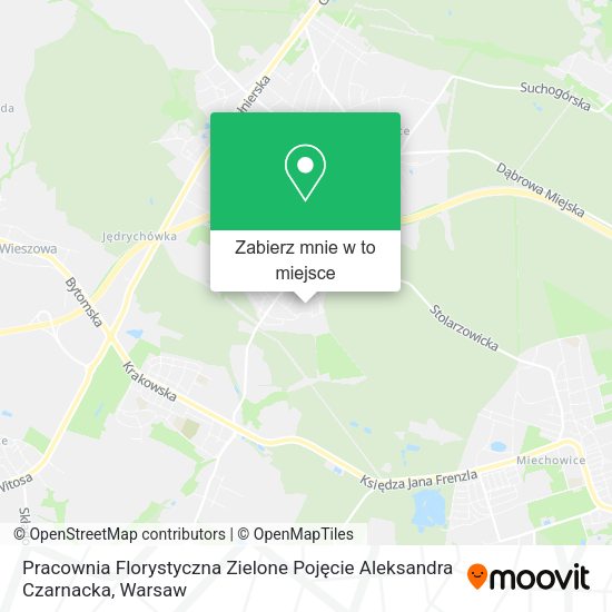 Mapa Pracownia Florystyczna Zielone Pojęcie Aleksandra Czarnacka