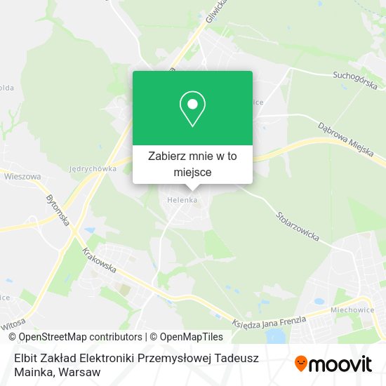 Mapa Elbit Zakład Elektroniki Przemysłowej Tadeusz Mainka