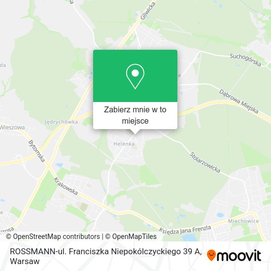 Mapa ROSSMANN-ul. Franciszka Niepokólczyckiego 39 A