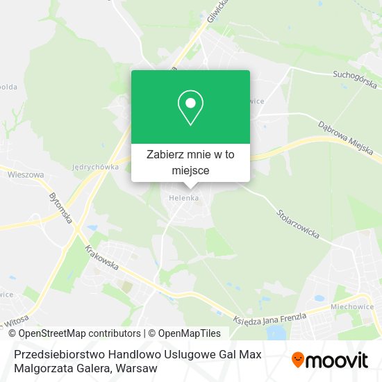 Mapa Przedsiebiorstwo Handlowo Uslugowe Gal Max Malgorzata Galera