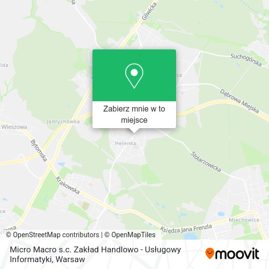 Mapa Micro Macro s.c. Zakład Handlowo - Usługowy Informatyki