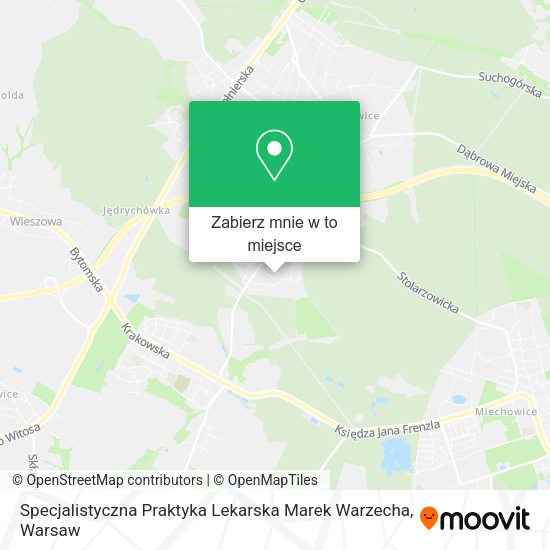 Mapa Specjalistyczna Praktyka Lekarska Marek Warzecha