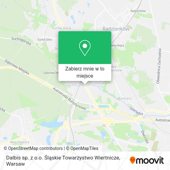 Mapa Dalbis sp. z o.o. Śląskie Towarzystwo Wiertnicze