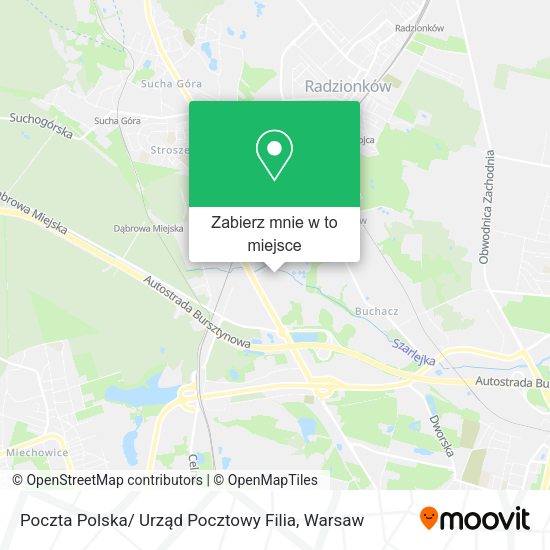 Mapa Poczta Polska/ Urząd Pocztowy Filia