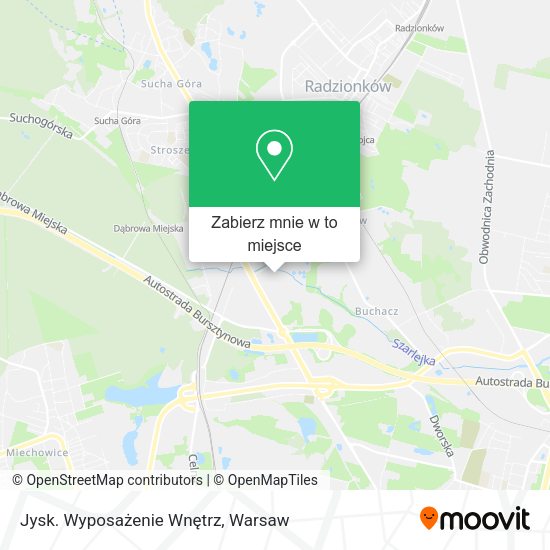 Mapa Jysk. Wyposażenie Wnętrz