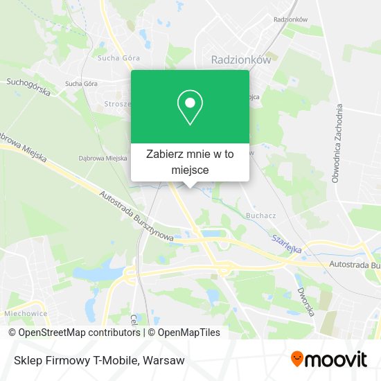 Mapa Sklep Firmowy T-Mobile