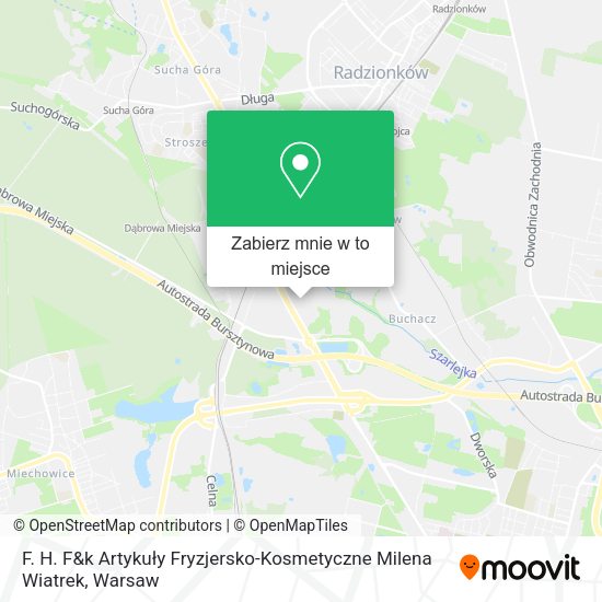 Mapa F. H. F&k Artykuły Fryzjersko-Kosmetyczne Milena Wiatrek