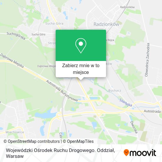 Mapa Wojewódzki Ośrodek Ruchu Drogowego. Oddział