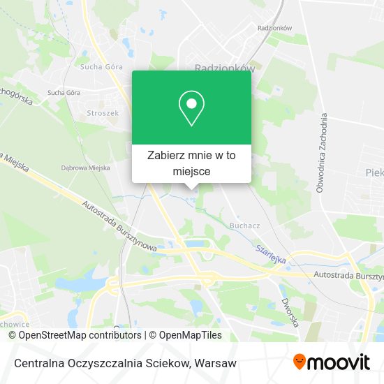 Mapa Centralna Oczyszczalnia Sciekow