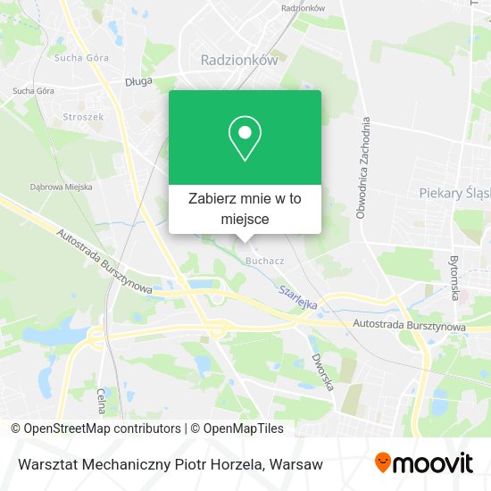 Mapa Warsztat Mechaniczny Piotr Horzela