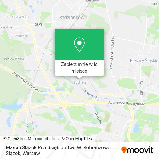 Mapa Marcin Ślązok Przedsiębiorstwo Wielobranżowe Ślązok