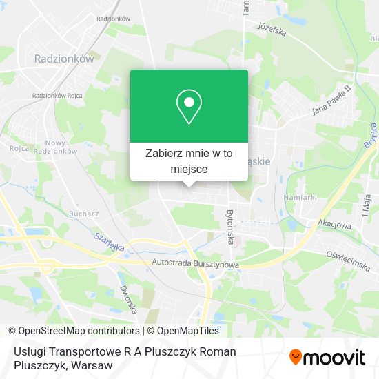 Mapa Uslugi Transportowe R A Pluszczyk Roman Pluszczyk