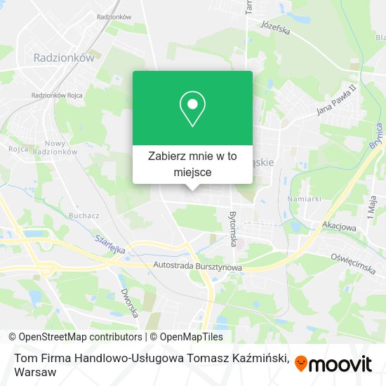 Mapa Tom Firma Handlowo-Usługowa Tomasz Kaźmiński