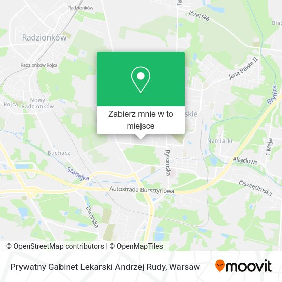 Mapa Prywatny Gabinet Lekarski Andrzej Rudy