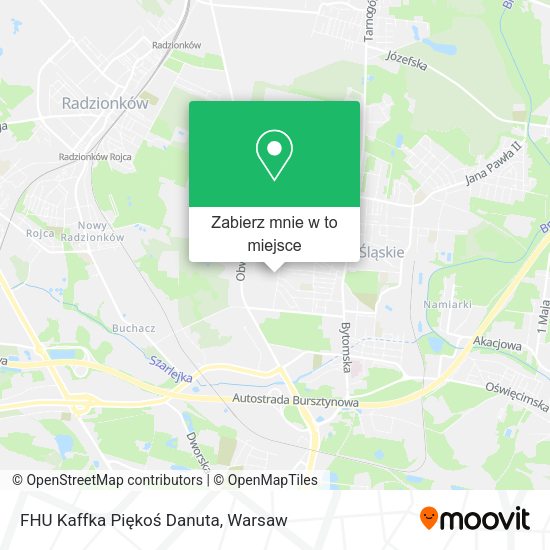 Mapa FHU Kaffka Piękoś Danuta