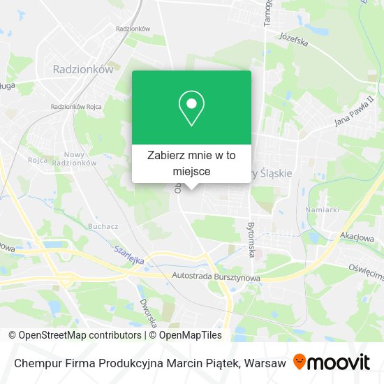 Mapa Chempur Firma Produkcyjna Marcin Piątek