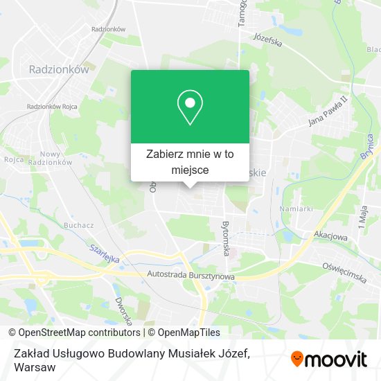 Mapa Zakład Usługowo Budowlany Musiałek Józef