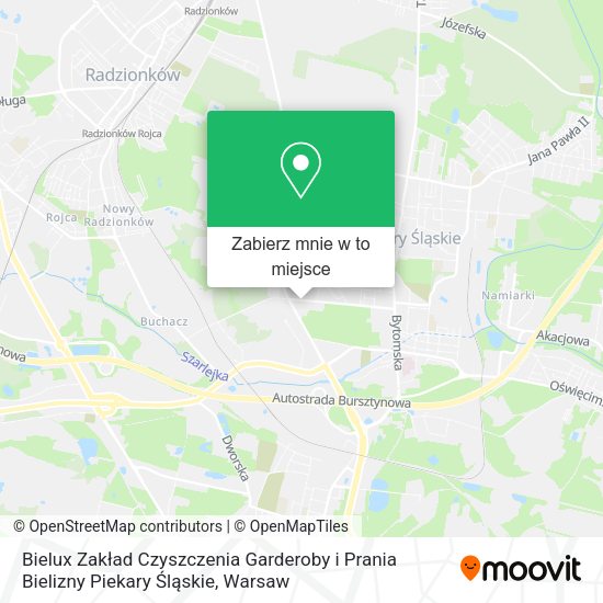 Mapa Bielux Zakład Czyszczenia Garderoby i Prania Bielizny Piekary Śląskie