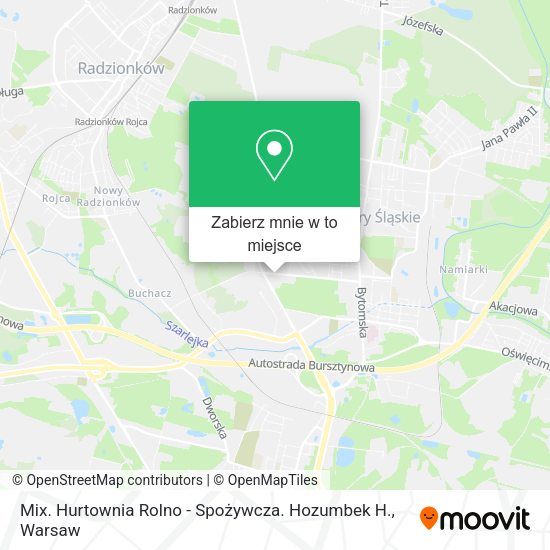 Mapa Mix. Hurtownia Rolno - Spożywcza. Hozumbek H.