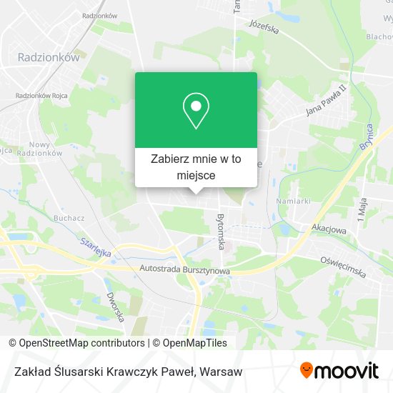 Mapa Zakład Ślusarski Krawczyk Paweł