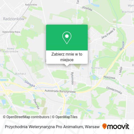 Mapa Przychodnia Weterynaryjna Pro Animalium