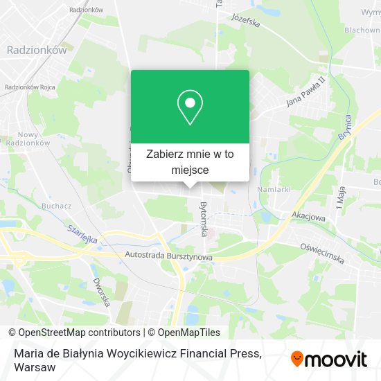 Mapa Maria de Białynia Woycikiewicz Financial Press