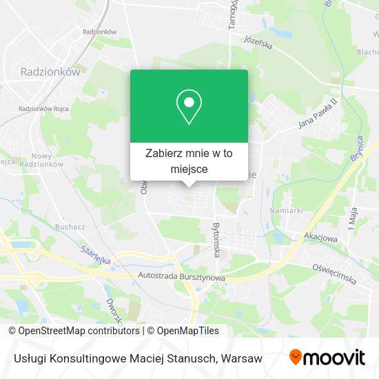 Mapa Usługi Konsultingowe Maciej Stanusch