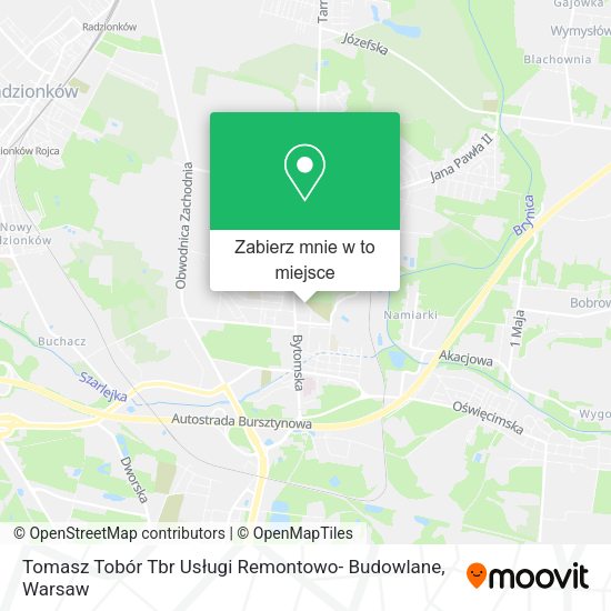 Mapa Tomasz Tobór Tbr Usługi Remontowo- Budowlane