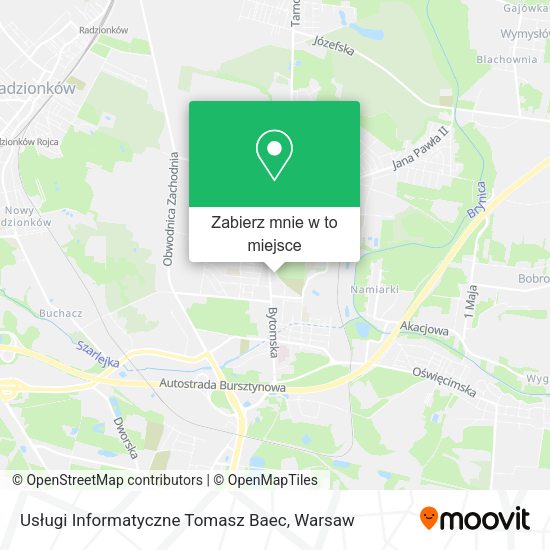 Mapa Usługi Informatyczne Tomasz Baec