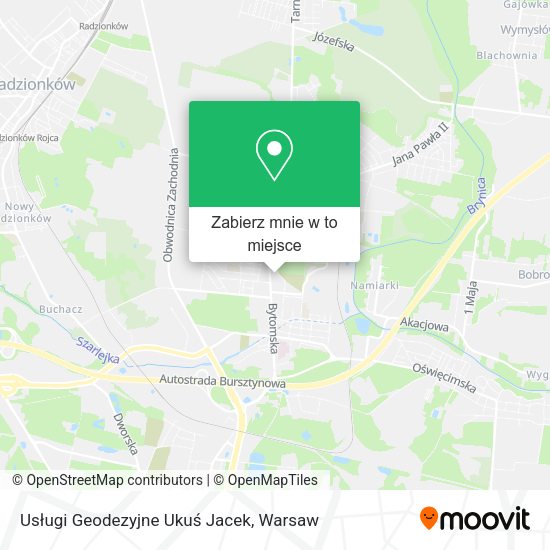 Mapa Usługi Geodezyjne Ukuś Jacek