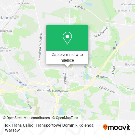 Mapa Idk Trans Usługi Transportowe Dominik Kolenda