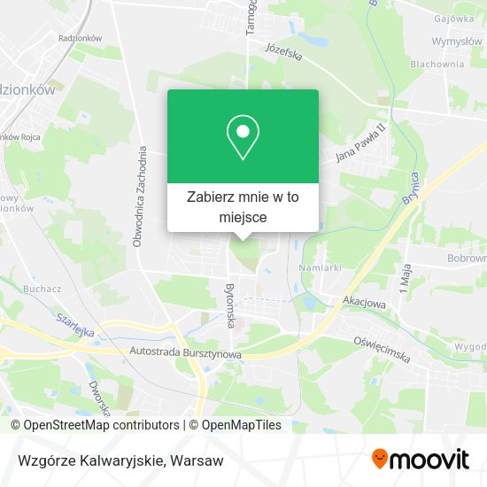 Mapa Wzgórze Kalwaryjskie