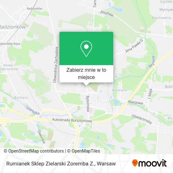 Mapa Rumianek Sklep Zielarski Zoremba Z.