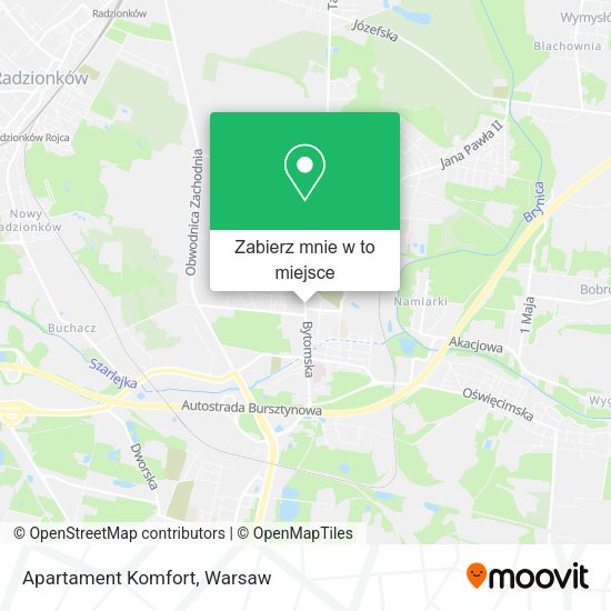 Mapa Apartament Komfort