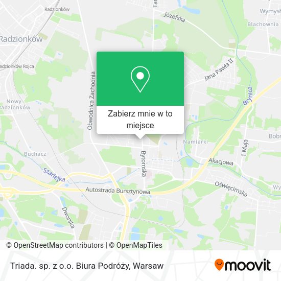 Mapa Triada. sp. z o.o. Biura Podróży