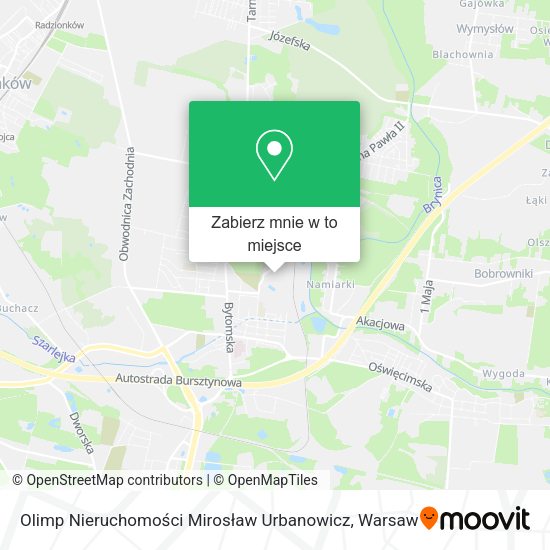 Mapa Olimp Nieruchomości Mirosław Urbanowicz