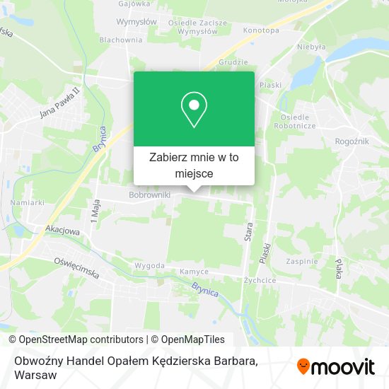 Mapa Obwoźny Handel Opałem Kędzierska Barbara