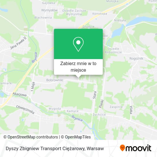 Mapa Dyszy Zbigniew Transport Ciężarowy