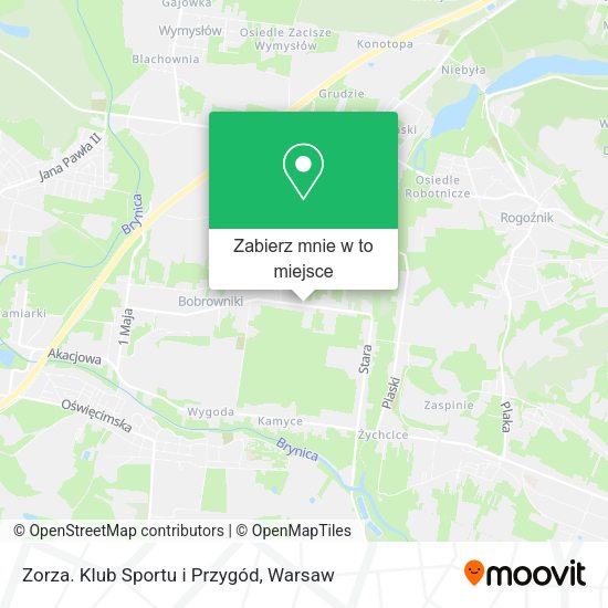 Mapa Zorza. Klub Sportu i Przygód