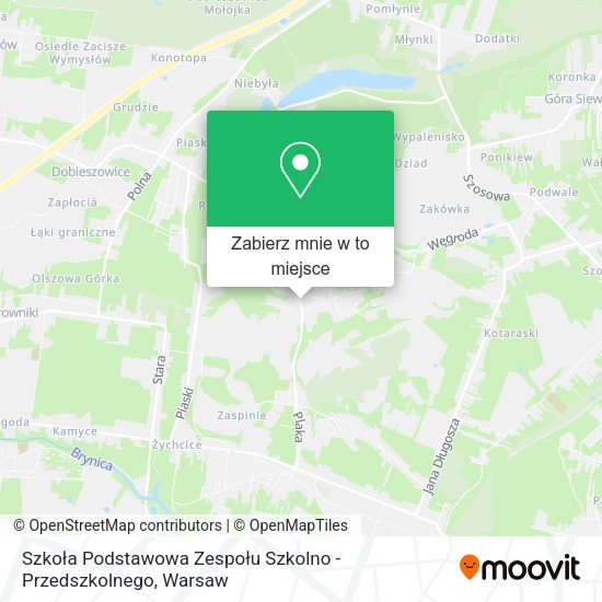 Mapa Szkoła Podstawowa Zespołu Szkolno - Przedszkolnego