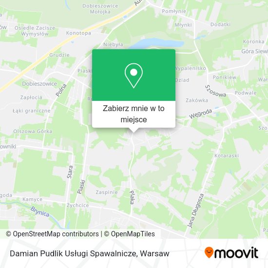 Mapa Damian Pudlik Usługi Spawalnicze