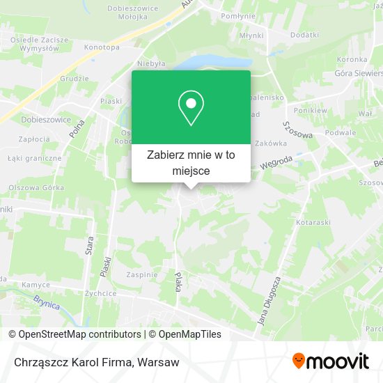 Mapa Chrząszcz Karol Firma