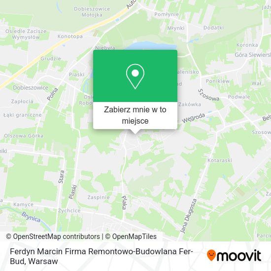 Mapa Ferdyn Marcin Firma Remontowo-Budowlana Fer-Bud