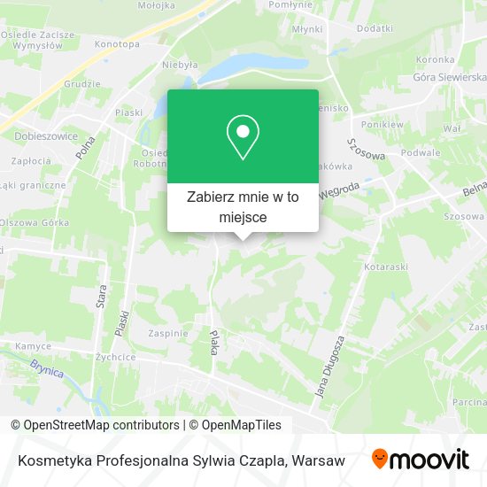 Mapa Kosmetyka Profesjonalna Sylwia Czapla