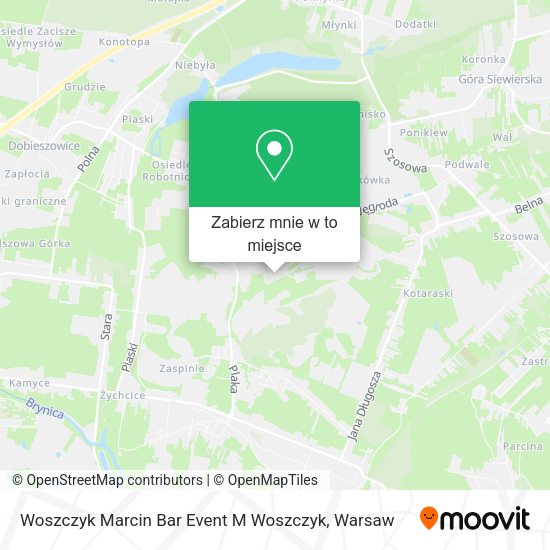 Mapa Woszczyk Marcin Bar Event M Woszczyk