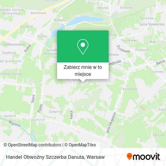 Mapa Handel Obwoźny Szczerba Danuta