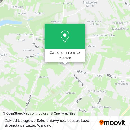 Mapa Zakład Usługowo Szkoleniowy s.c. Leszek Lazar Bronisława Lazar