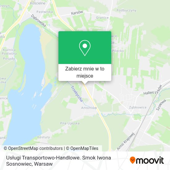 Mapa Usługi Transportowo-Handlowe. Smok Iwona Sosnowiec