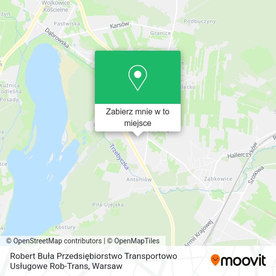 Mapa Robert Buła Przedsiębiorstwo Transportowo Usługowe Rob-Trans